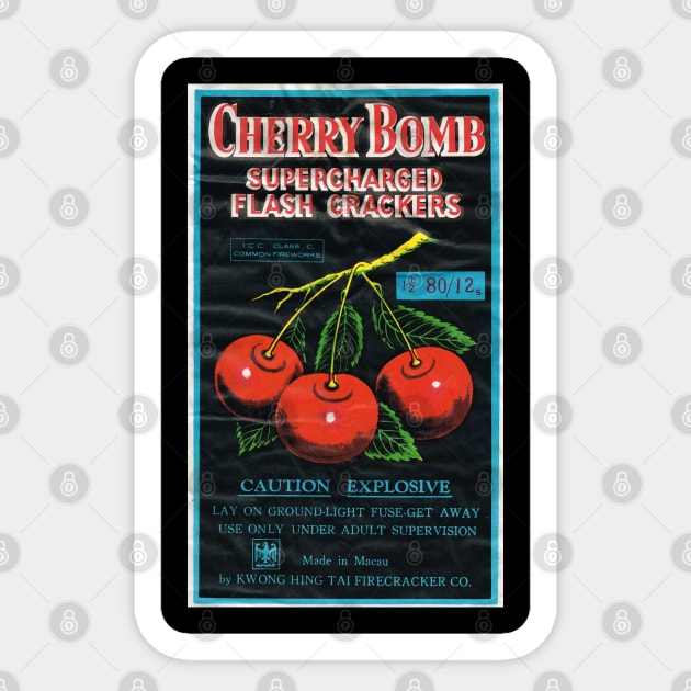 VINTAGE FIRECRACKER CHERRY BOMB Sticker by kakeanbacot